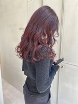 ガリカ 横浜(Gallica) 【minami】韓国風ゆるふわヘア×チェリーピンク/顔周りレイヤー