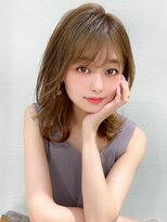 アフロート エル 大阪(AFLOAT L)&nbsp;シルキーベージュ/斜めバング/グレージュカラー/デザインカラー