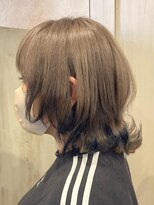 ヘアーリゾートガーデン 南林間店(Hair Resort Garden)&nbsp;オリーブベージュ/ブラックが可愛い裾カラー/ハッシュカット