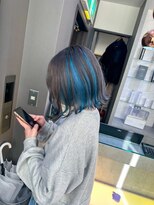 ジルバイジゼル(JILL by GiseL)&nbsp;アンブレラカラー　水色　グレージュ