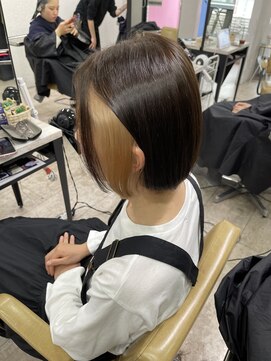 アジールヘア 所沢プロペ通り店(agir hair) ワンカールセミディシアーカラー姫カットインナーカラー所沢練馬
