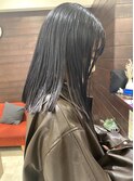 切りっぱなしロブ×透け感グレージュ★中村大輔