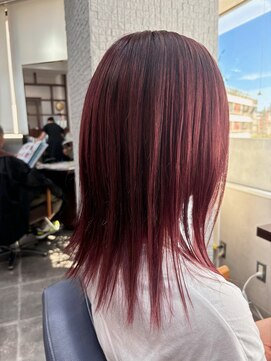 プライマル 稲毛店(PRIMAL) イメチェンチェリーブラウンフェミニンモードダークアッシュ