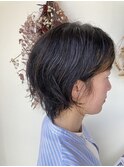 クセ毛ショート