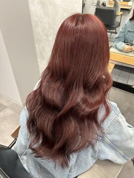 クラン 岡本(Chlan) 大人可愛いエアリーカール　チェリーブラウン