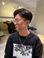 ソイクフ(SOY KUFU)&nbsp;20代30代40代◎ブルーブラックツーブロックアップバング