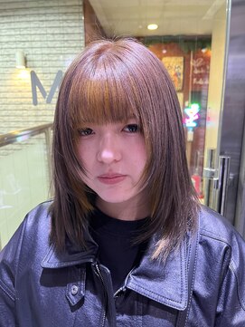 ウム(UMM) フェイスフレーミング「ベージュ＋イエロー」