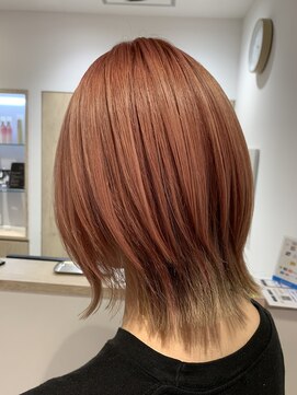 アズールサン 草加西口店(azule-sun) ダブルカラー,デザインカラー,ピンク,ベージュ,ウルフ【草加】