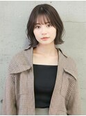 くびれボブ/シースルーバング/モテボブ
