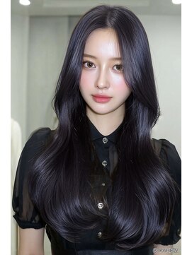 ブルーブラックダークグレーディープラベンダー