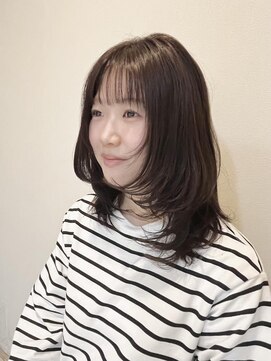 アルーシェ 錦糸町店(Alushe) 抜け感たっぷり！シースルーバング×くびれミディで愛され顔に♪