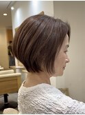 白髪ぼかし×ショート