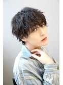 シャドウパーマ　ラウンドマッシュ　鹿児島メンズ