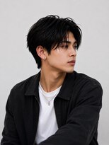 インフィニス 恵比寿(Infinis) メンズ曲がる縮毛矯正センターパート