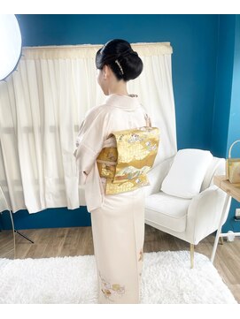 美容堂 大人女性着物ヘアメイク