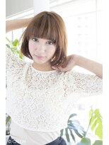 ビューティーアンドケアカロン(Beauty and Care CALON)&nbsp;【銀座】CALON/大人可愛いアプリコットベージュボブ