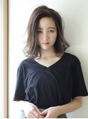 《Uri/二子玉川》かき上げ前髪×グレージュカラー