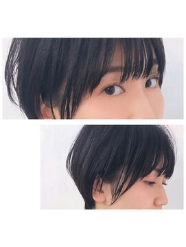 エトネ ヘアーサロン 仙台駅前(eTONe hair salon) ナチュラルショート × 小顔