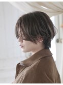 王道ショート+ベージュハイライト