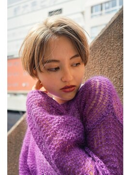 ナンバー デセオ 吉祥寺(N° deseo) 大人可愛い20代30代40代小顔ワンサイドショートボブ丸み前下がり