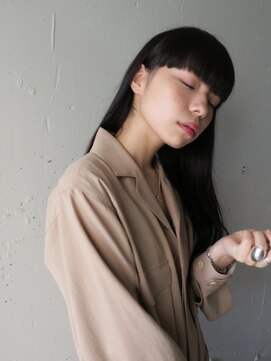 ウォーター 表参道(WATER) シースルー前髪/鎖骨ミディアム/ニュアンスカラー/南青山/表参道