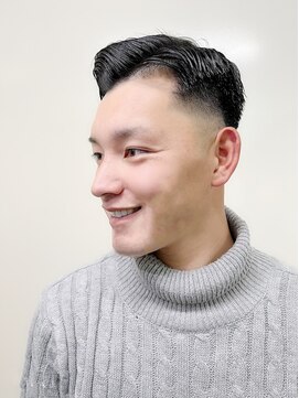 ヨシザワインク ハコザキ 水天宮前 日本橋人形町(YOSHIZAWA Inc.HAKOZAKI) 八二分け/スキンフェード/バーバースタイル/モテ髪/爽やか