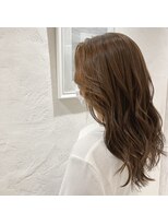アロマヘアルーム 横浜店(AROMA hair room)&nbsp;ミルクチョコレートエアリーカールフェミニンセミロング/横浜