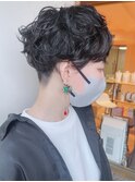 【morio原宿】刈り上げ女子　くるくるショートパーマ　宮本