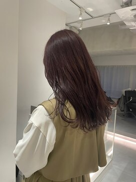 ガリカ 渋谷(Gallica) 【小岩井美希】透明感ラベンダーベージュ/大人フェミニンロング