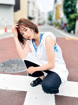 エステージ  喜連店(S-TAGE) ナチュラルブラウン×シースルーバング