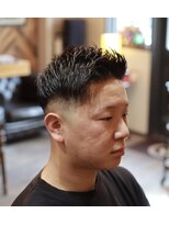 バーバーショップ スバル(BARBERSHOP SUBARU)&nbsp;＜理容室＞＜バーバー＞黒髪　ジェットフェード