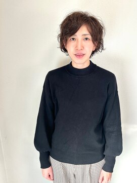 ヘアー キュート(hair CUtE) 平巻きパーマをONした、スタイリング楽々なマッシュショート！