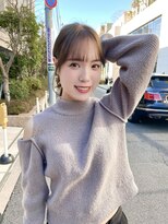 ノラ ヘアーサロン(NORA HAIR SALON)&nbsp;ナチュラル小顔前髪あり後れ毛サイドバング結べるボブくびれヘア