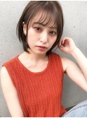 【小顔矯正】アッシュブラウン×ショート