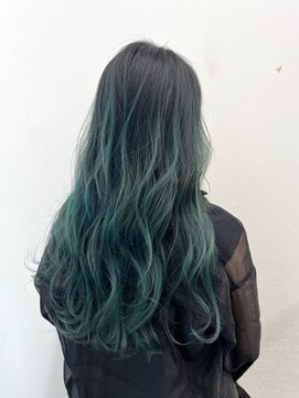 アンブルリュクス 中野(amble luxe) 髪質改善/イルミナカラーグレージュ/コンマヘア/くすみブルー