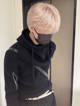 ペレ 梅田(PELE) ベリーショート/ダークアッシュ/ニュアンスパーマ/韓国マッシュ