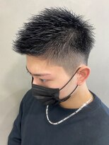 エルマーク 京橋(L-MARK) スパイキーショートザクザクショートアップバングツーブロック