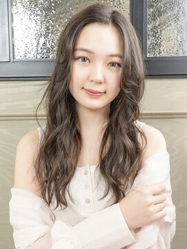 シド 表参道(s.i.d) イメチェンヘア/ロングバング/センターパート/韓国ヘア/艶髪