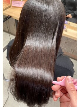 リタ 枚方(Rita) 20代30代40代髪質改善カラー秋色ココアブラウン艶髪ロング