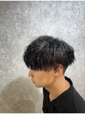 MEN’S HAIR/ブルーブラック/フェザーパーマ/本八幡