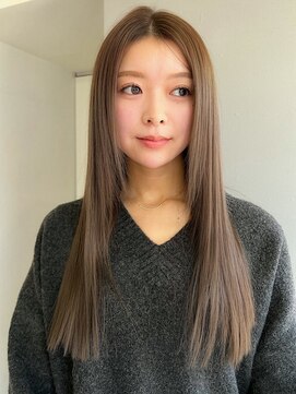 シア(sia) 髪質改善カラーベージュカラー韓国レイヤーカット20代30代40代