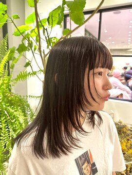 ラーサ(LaHzA) 大人ボブ大人ショートボブ切りっぱなしボブ前髪あり前下がりボブ