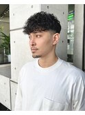 【スペインカール】外国人風パーマ×フェードカット