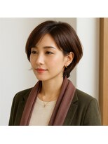 スープレックス ヘアーデザイン(SOUPREX HAIR DESIGN)&nbsp;美フォルム大人ショートボブ　20代 30代 40代 50代 60代