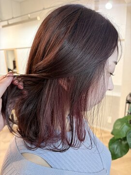 インビテーション(invitation) ボルドーレッド×インナーピンク