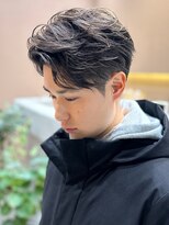 ガーデンヨコハマエスト(GARDEN YOKOHAMA est)&nbsp;ツーブロック　ダークアッシュ　ニュアンスパーマ　ショート