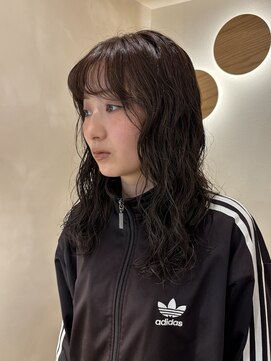 ラヴィズム 名駅店(LUVISM) ミディアム/ボブ/レイヤー/顔周りレイヤー/パーマ/艶カラー