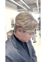 オム ブランシェ(HOMME BLANCHE’) 【Seira】ミルクティーベージュ×フェザーパーマ風