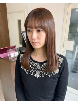 零秒女髪 千里丘店 上品な艶感まとまりロングストレートヘア髪質改善艶髪