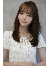 アグ ヘアー スラップ 川崎店(Agu hair Slups)&nbsp;ミディアムレイヤー/ミントベージュ
